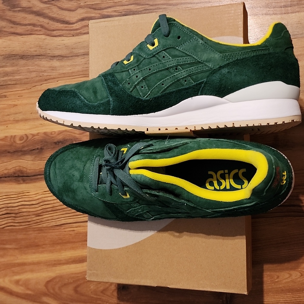 NEW Asics Gel Lyte III ☘️ Shamrock Mens 12 Shoes Golf Green - Picture 8 of 8